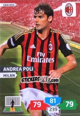 Sticker Andrea Poli - Calciatori 2013-2014. Adrenalyn XL - Panini