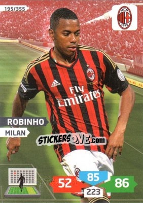 Figurina Robinho - Calciatori 2013-2014. Adrenalyn XL - Panini