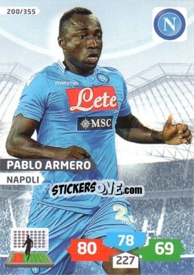 Sticker Pablo Armero - Calciatori 2013-2014. Adrenalyn XL - Panini