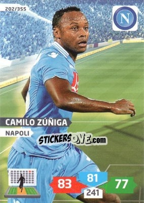 Sticker Camilo Zúǹiga - Calciatori 2013-2014. Adrenalyn XL n. 202 - Panini