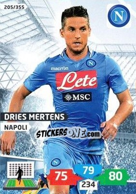 Sticker Dries Mertens - Calciatori 2013-2014. Adrenalyn XL - Panini