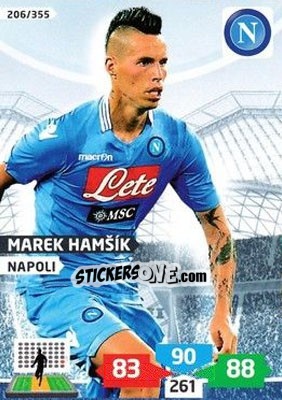 Cromo Marek Hamšik - Calciatori 2013-2014. Adrenalyn XL n. 206 - Panini