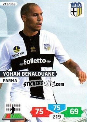 Sticker Yohan Benalouane - Calciatori 2013-2014. Adrenalyn XL n. 213 - Panini