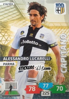 Sticker Alessandro Lucarelli - Calciatori 2013-2014. Adrenalyn XL n. 214 - Panini