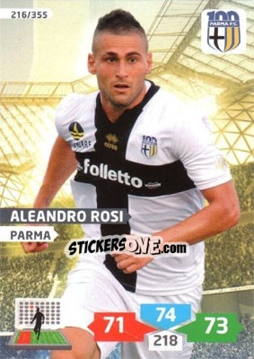 Sticker Aleandro Rosi - Calciatori 2013-2014. Adrenalyn XL n. 216 - Panini