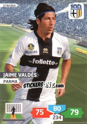 Cromo Jaime Valdés - Calciatori 2013-2014. Adrenalyn XL n. 219 - Panini