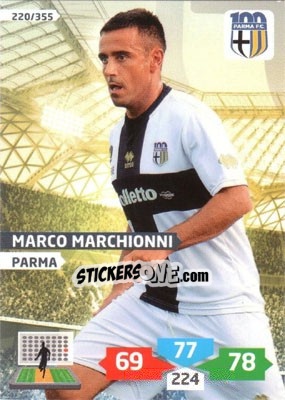 Sticker Marco Marchionni - Calciatori 2013-2014. Adrenalyn XL n. 220 - Panini