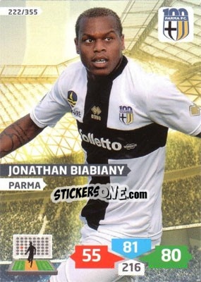 Cromo Jonathan Biabiany - Calciatori 2013-2014. Adrenalyn XL n. 222 - Panini