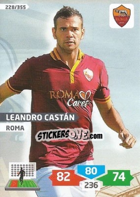 Sticker Leandro Castán - Calciatori 2013-2014. Adrenalyn XL n. 228 - Panini