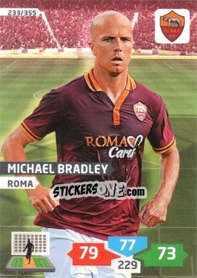 Sticker Michael Bradley - Calciatori 2013-2014. Adrenalyn XL n. 233 - Panini