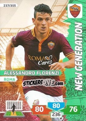 Sticker Alessandro Florenzi - Calciatori 2013-2014. Adrenalyn XL n. 237 - Panini