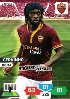 Sticker Gervinho - Calciatori 2013-2014. Adrenalyn XL n. 239 - Panini