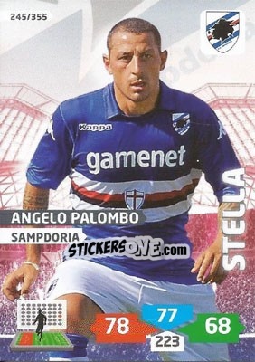 Sticker Angelo Palombo - Calciatori 2013-2014. Adrenalyn XL n. 245 - Panini