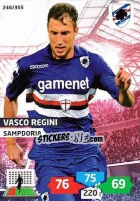 Sticker Vasco Regini - Calciatori 2013-2014. Adrenalyn XL n. 246 - Panini