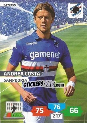 Figurina Andrea Costa - Calciatori 2013-2014. Adrenalyn XL - Panini