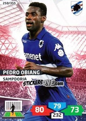 Sticker Pedro Obiang - Calciatori 2013-2014. Adrenalyn XL n. 250 - Panini