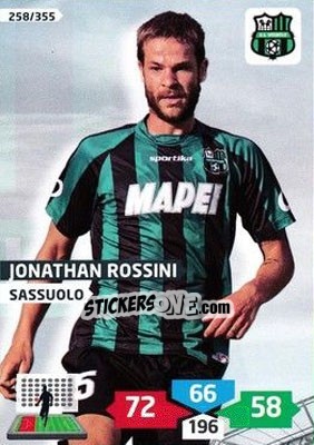 Sticker Jonathan Rossini - Calciatori 2013-2014. Adrenalyn XL n. 258 - Panini