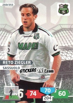 Sticker Reto Ziegler - Calciatori 2013-2014. Adrenalyn XL n. 260 - Panini