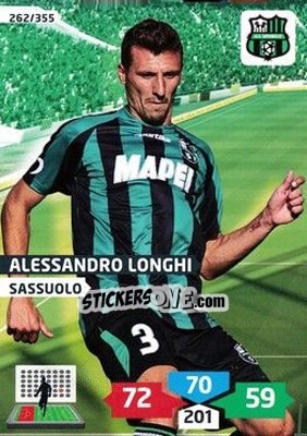 Sticker Alessandro Longhi - Calciatori 2013-2014. Adrenalyn XL n. 262 - Panini