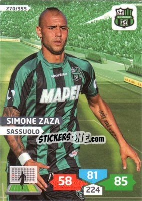 Sticker Simone Zaza - Calciatori 2013-2014. Adrenalyn XL n. 270 - Panini