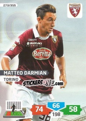 Sticker Matteo Darmian - Calciatori 2013-2014. Adrenalyn XL n. 273 - Panini