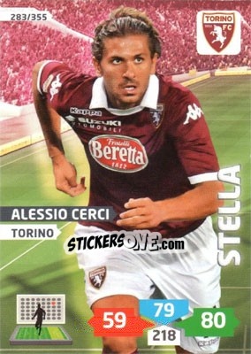 Sticker Alessio Cerci - Calciatori 2013-2014. Adrenalyn XL n. 283 - Panini