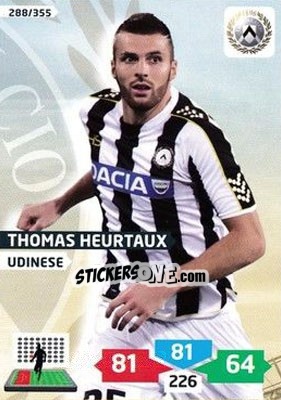 Sticker Thomas Heurtaux - Calciatori 2013-2014. Adrenalyn XL n. 288 - Panini