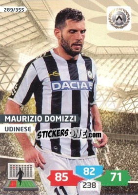 Sticker Maurizio Domizzi - Calciatori 2013-2014. Adrenalyn XL n. 289 - Panini
