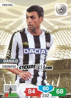 Sticker Danilo - Calciatori 2013-2014. Adrenalyn XL n. 290 - Panini