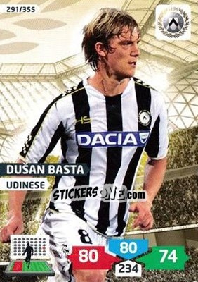 Sticker Dušan Basta - Calciatori 2013-2014. Adrenalyn XL n. 291 - Panini