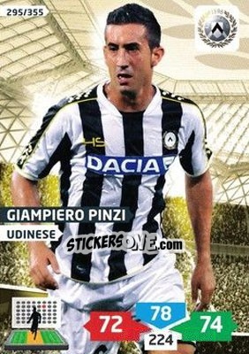 Sticker Giampiero Pinzi - Calciatori 2013-2014. Adrenalyn XL n. 295 - Panini