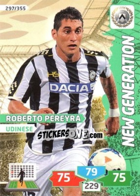 Sticker Roberto Pereyra - Calciatori 2013-2014. Adrenalyn XL n. 297 - Panini