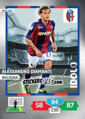 Sticker Alessandro Diamanti - Calciatori 2013-2014. Adrenalyn XL n. 302 - Panini