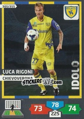 Sticker Luca Rigoni - Calciatori 2013-2014. Adrenalyn XL n. 305 - Panini