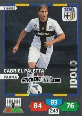 Sticker Gabriel Paletta - Calciatori 2013-2014. Adrenalyn XL n. 316 - Panini