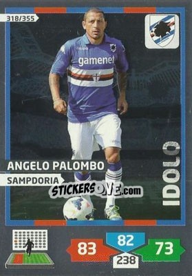 Sticker Angelo Palombo - Calciatori 2013-2014. Adrenalyn XL n. 318 - Panini