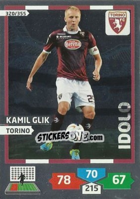 Sticker Kamil Glik - Calciatori 2013-2014. Adrenalyn XL n. 320 - Panini