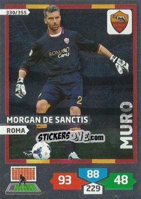 Sticker Morgan De Sanctis - Calciatori 2013-2014. Adrenalyn XL n. 330 - Panini