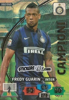 Sticker Fredy Guarin - Calciatori 2013-2014. Adrenalyn XL n. 332 - Panini