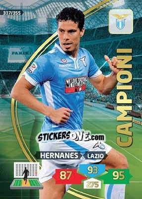Sticker Hernanes - Calciatori 2013-2014. Adrenalyn XL n. 337 - Panini