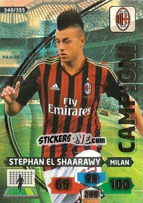 Sticker Stephan El Shaarawy - Calciatori 2013-2014. Adrenalyn XL n. 340 - Panini