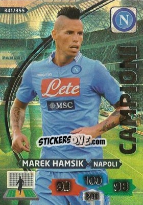 Cromo Marek Hamšik - Calciatori 2013-2014. Adrenalyn XL n. 341 - Panini