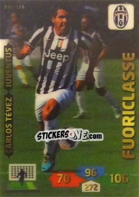 Sticker Carlos Tévez - Calciatori 2013-2014. Adrenalyn XL n. 346 - Panini