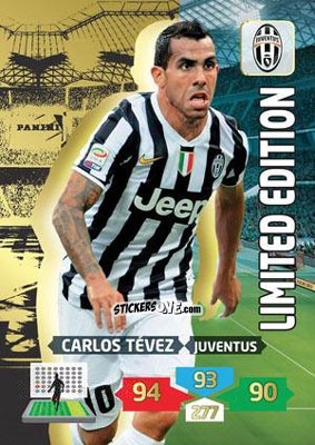 Sticker Carlos Tévez - Calciatori 2013-2014. Adrenalyn XL n. LE-CT - Panini
