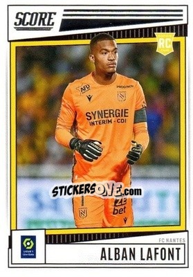 Sticker Alban Lafont - Score Ligue 1 2022-2023 n. 121 - Panini