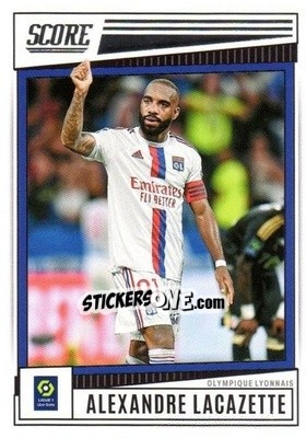 Sticker Alexandre Lacazette - Score Ligue 1 2022-2023 n. 81 - Panini