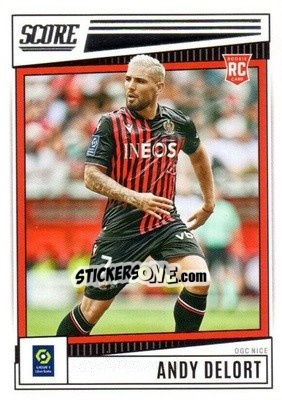 Sticker Andy Delort - Score Ligue 1 2022-2023 n. 133 - Panini