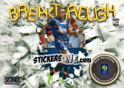 Cromo Beni Makouana - Score Ligue 1 2022-2023 n. B14 - Panini