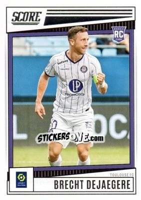 Sticker Brecht Dejaegere - Score Ligue 1 2022-2023 n. 183 - Panini