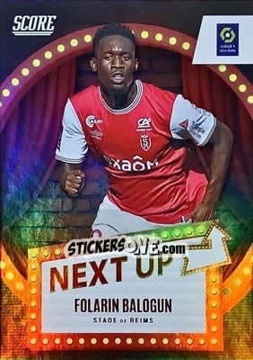 Sticker Folarin Balogun - Score Ligue 1 2022-2023 n. NU18 - Panini